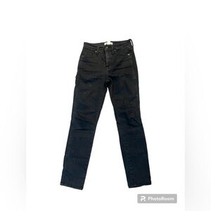Madewell Faded Black High Rise Skinny Jeans Size 25